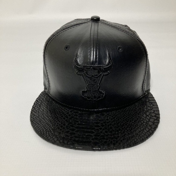 9fifty Other - New Era Hardwood Classics Chicago Bulls Hat, Black Snake Print, S/M Adjustable